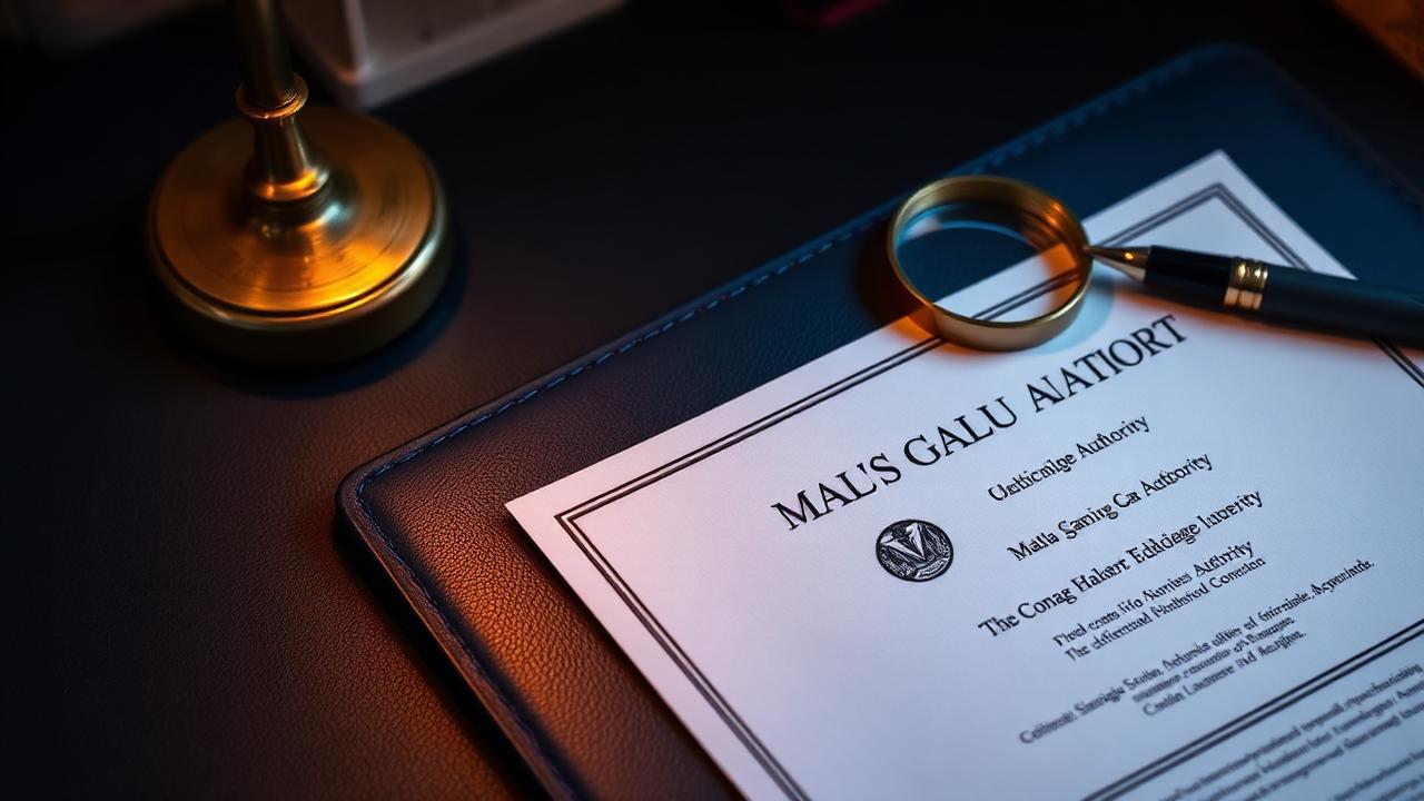 MGA-tillstĂ„ndsdokument med sigill â internationell laglighet i klartext